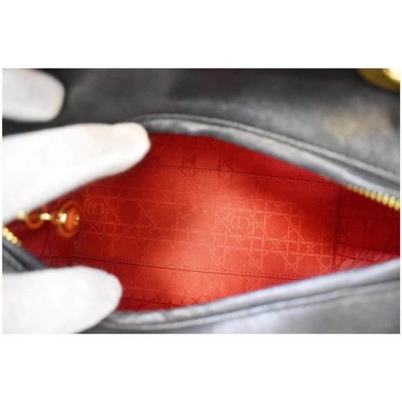 CHRISTIAN DIOR Medium Lady Dior Lambskin Shoulder - Picture 10 of 12